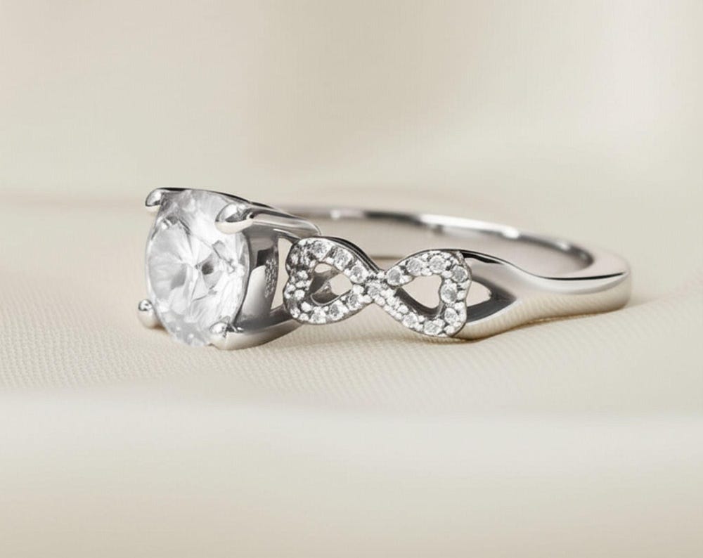 14K Gold Oval Lab Diamond Ring: Hidden Halo Solitaire, IGI Certified