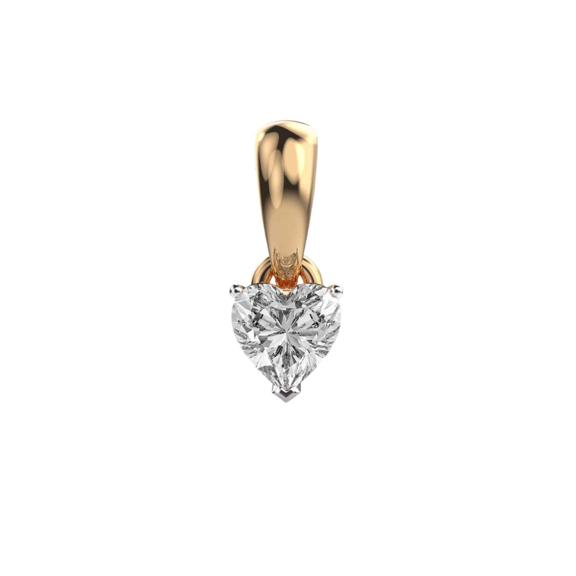 14K Yellow Gold Floral Diamond Pendant 0.15Ct Round EF VVS/VS 16 Stones No Chain