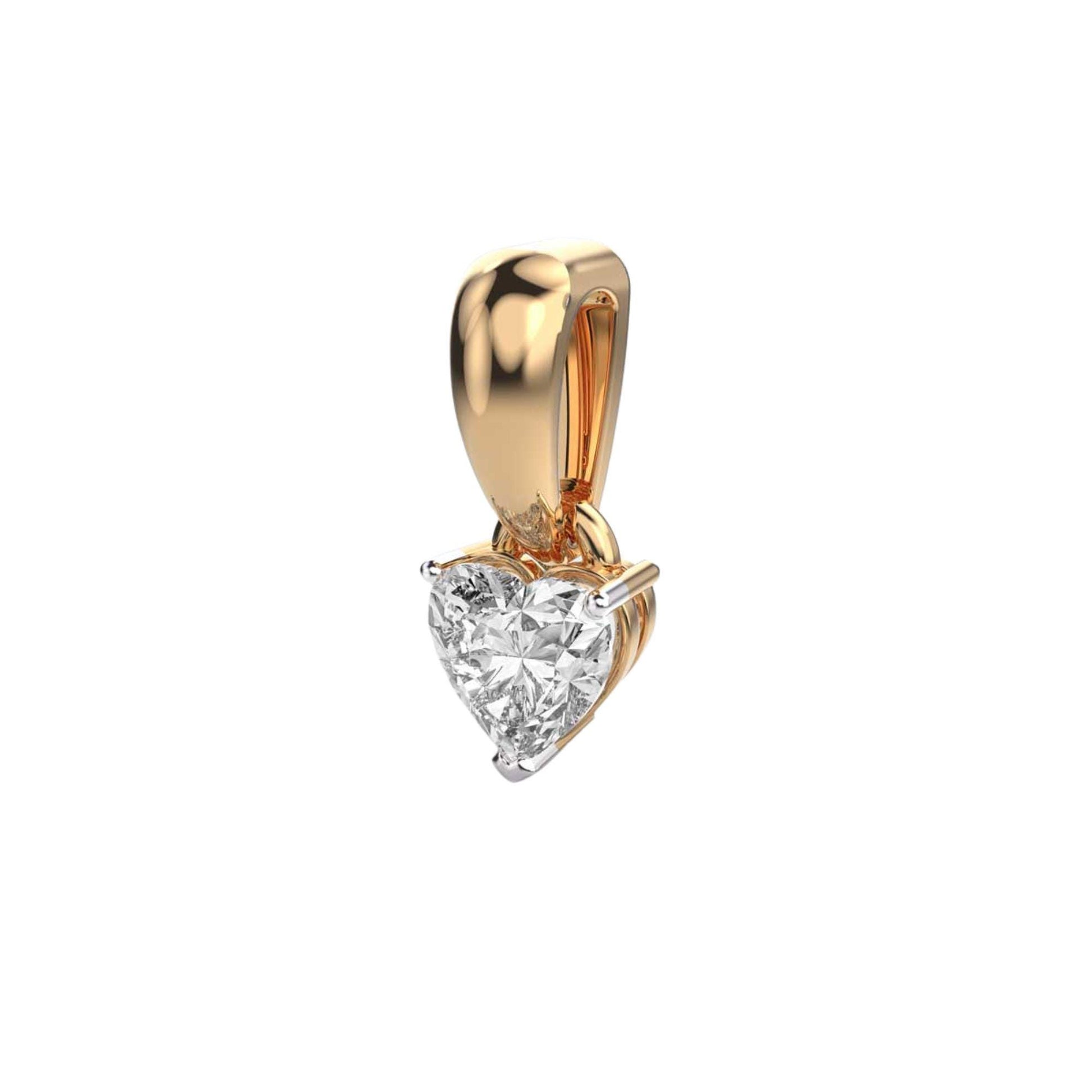 14K Yellow Gold Floral Diamond Pendant 0.15Ct Round EF VVS/VS 16 Stones No Chain