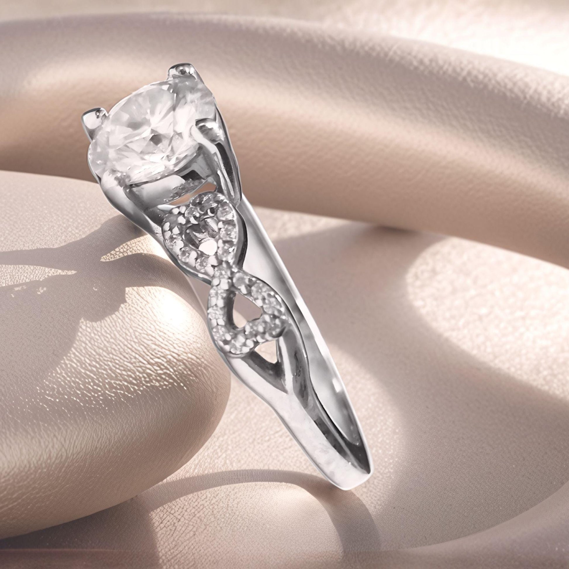 14K Gold Oval Lab Diamond Ring: Hidden Halo Solitaire, IGI Certified
