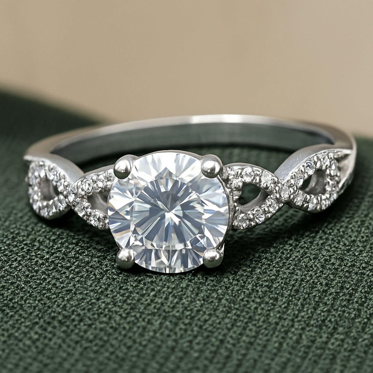 14K Gold Oval Lab Diamond Ring: Hidden Halo Solitaire, IGI Certified